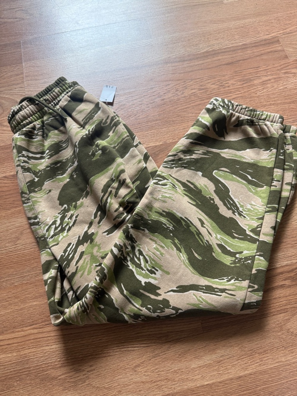 Gap Kids Baggy Camo Jogger Pants L 10 Olive Green NWT